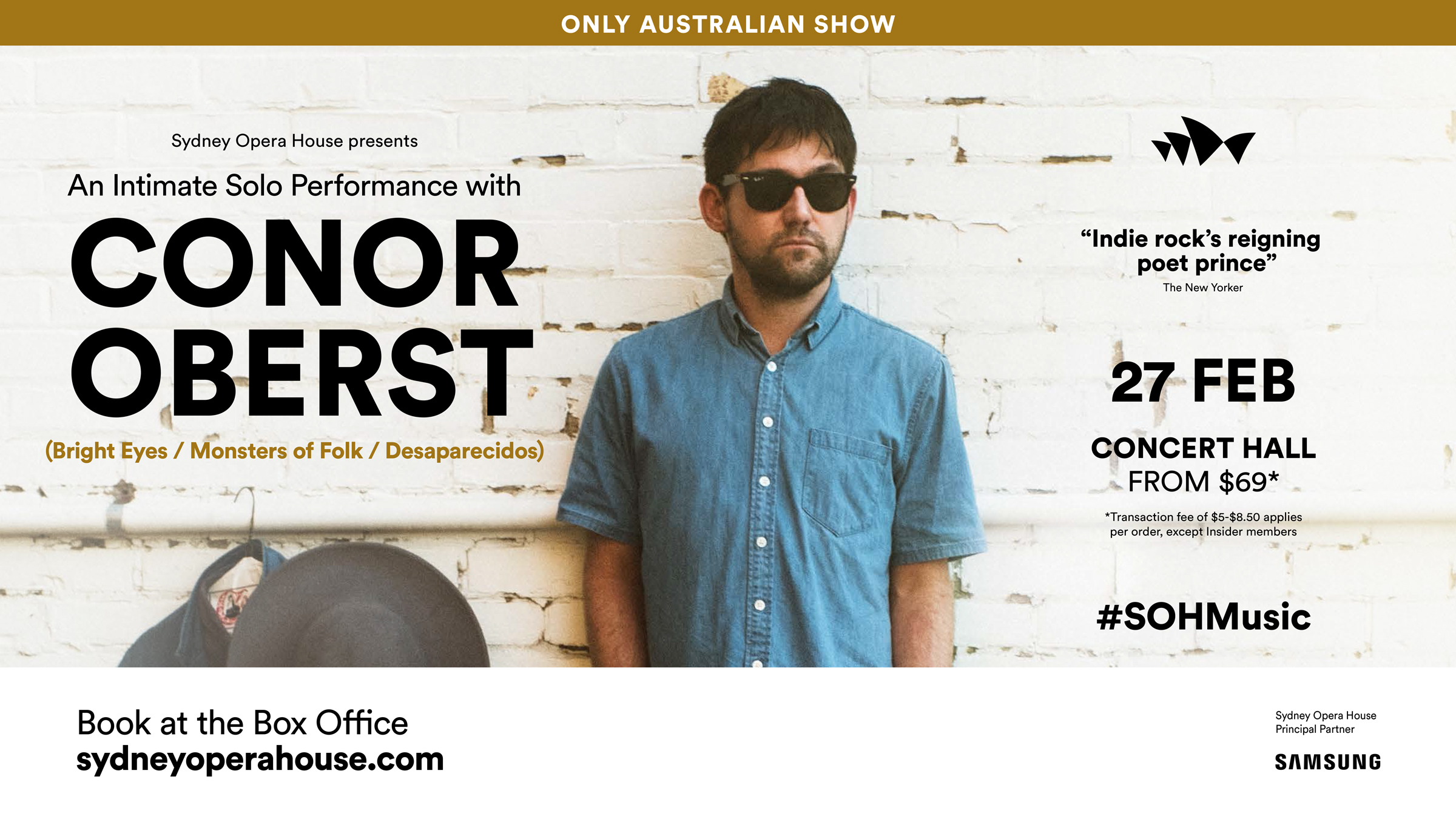 Conor to perform at Sydney Opera House